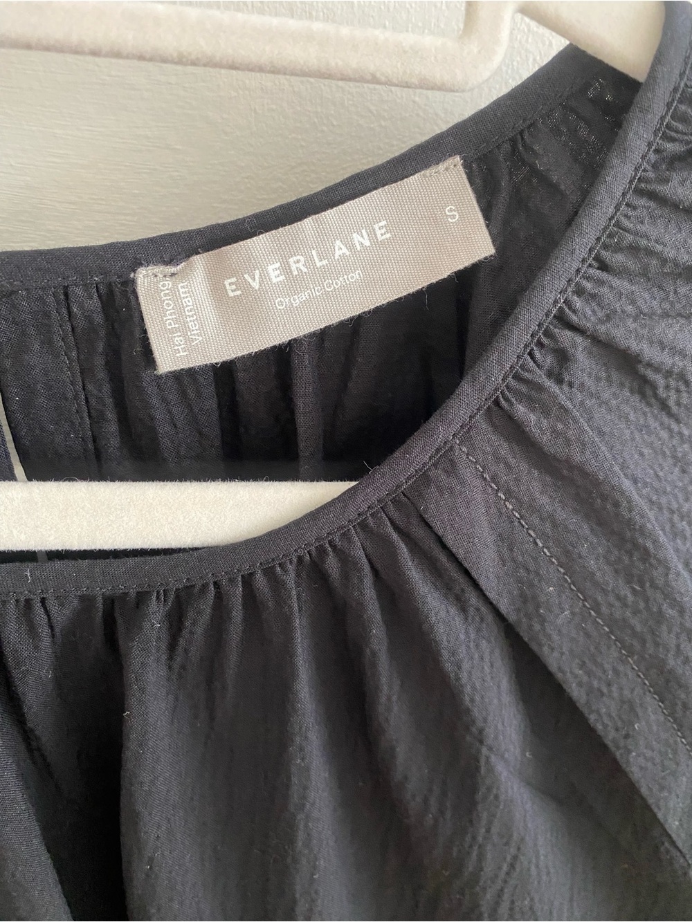 Everlane Puff Sleeve Dress View 2